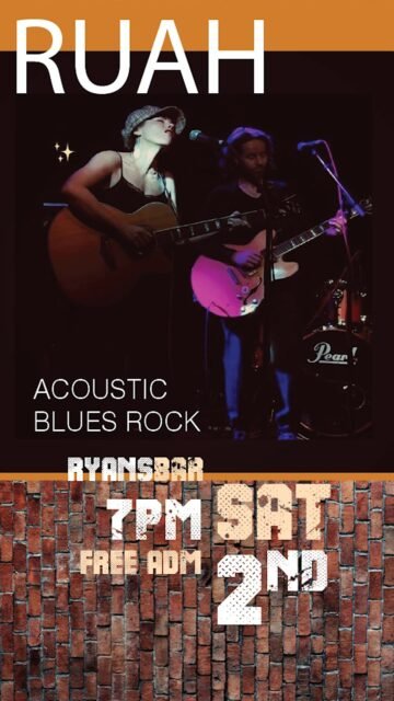🤟This Weekends #livemusic #LiveAtRyans #theryansexperience / 🎸