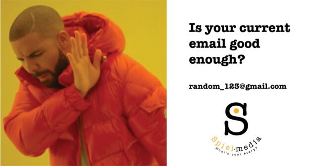 Still using a Gmail or Hotmail for your business?
It might seem small… but your email address says a lot about your brand.

📧 random_123@gmail.com
vs
📧 yourname@yourbusiness.ie

One looks like a hobby. The other looks established, credible, and professional.
A personalised email linked to your own domain:
✔ Builds trust instantly
✔ Strengthens your brand
✔ Looks more professional on quotes, invoices & social media
✔ Keeps your business looking consistent across every platform

If you’ve already invested in your business name, your logo, and your website — don’t let a generic email address let you down.

At Spiel Media, we’ll get you set up with a custom domain and personalised email that matches your brand perfectly.

Because details matter.

What’s your story?